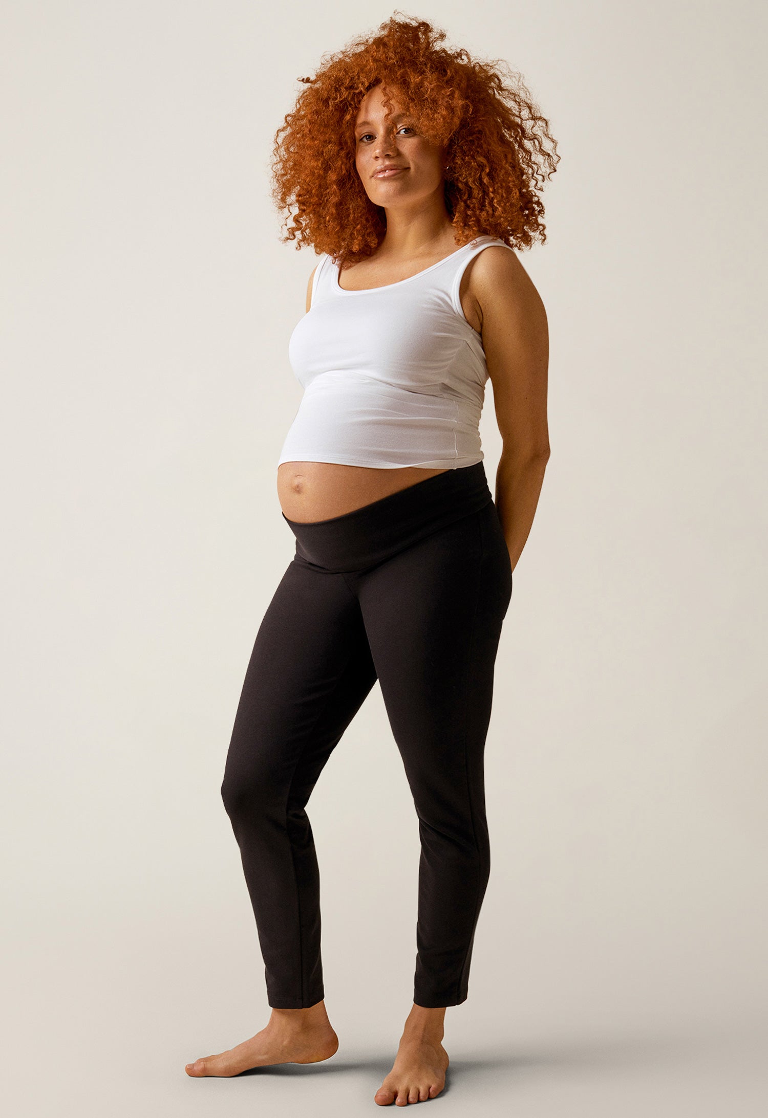 Leggings premamá gruesos - Negro