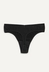 Tanga menstrual, flujo ligero, negro