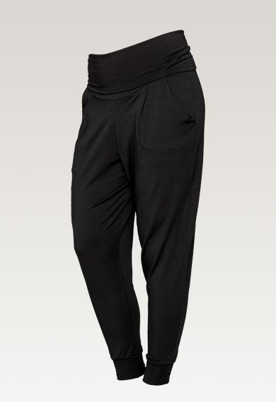 Pantalones premamá suaves - Black