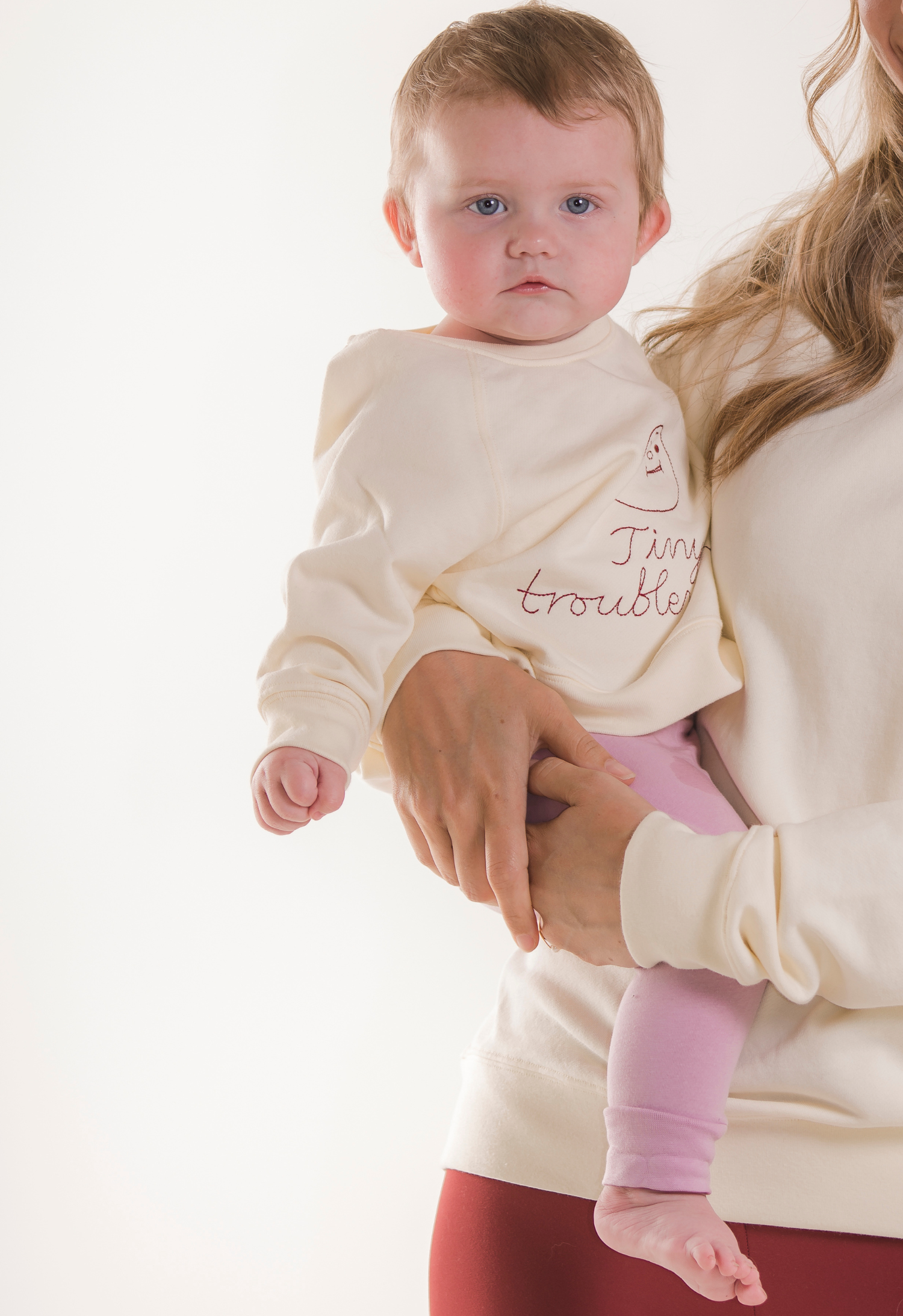 Sudadera para bebé Tiny Troublemaker - blanco roto