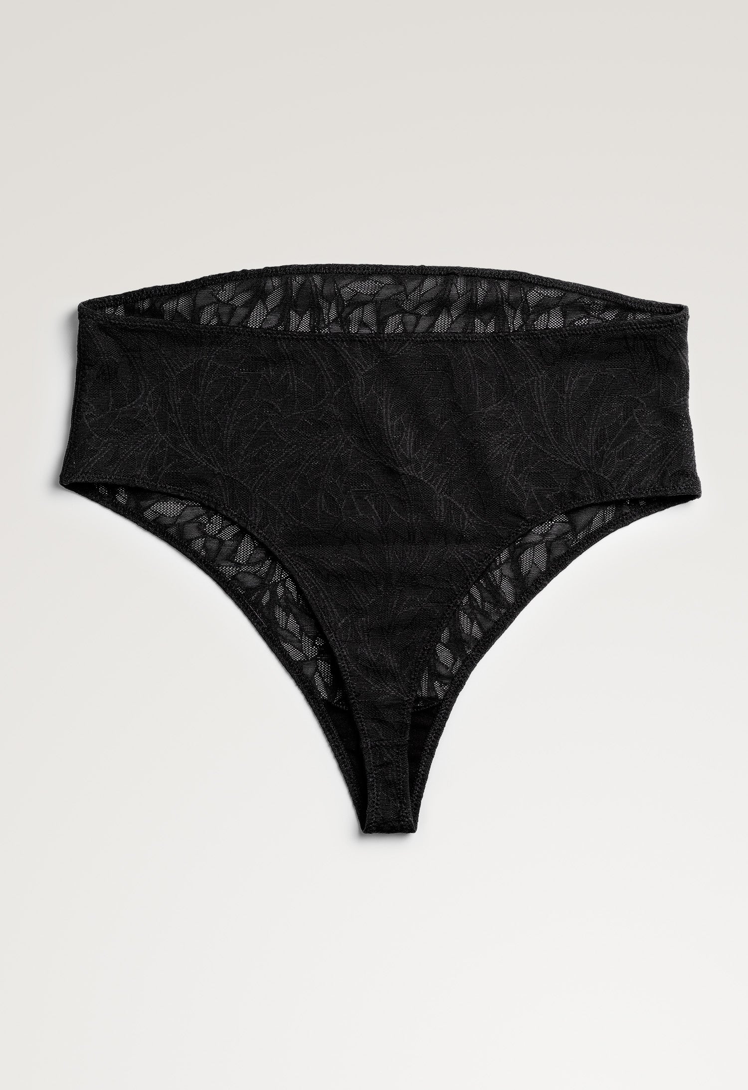 Tanga premamá de encaje - negro