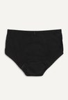 Braga menstrual hipster, flujo medio, negro