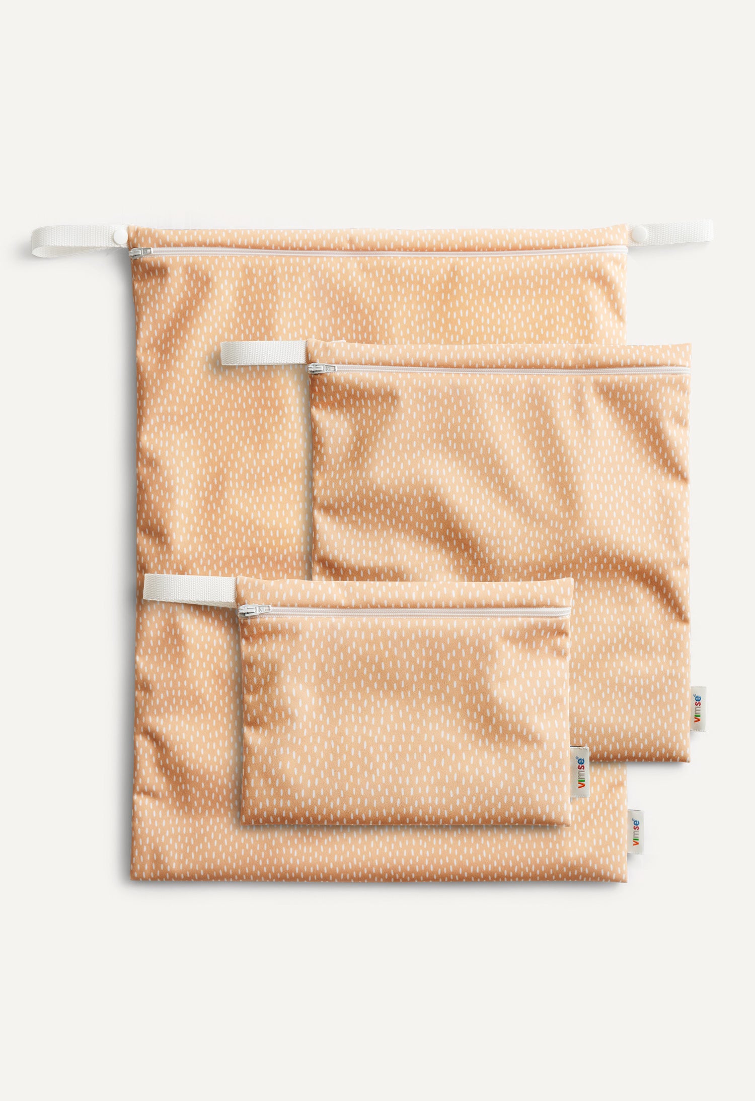 Bolsa impermeable - amarillo con estampado de confeti