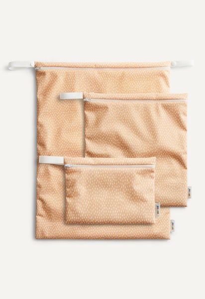 Bolsa impermeable - amarillo con estampado de confeti