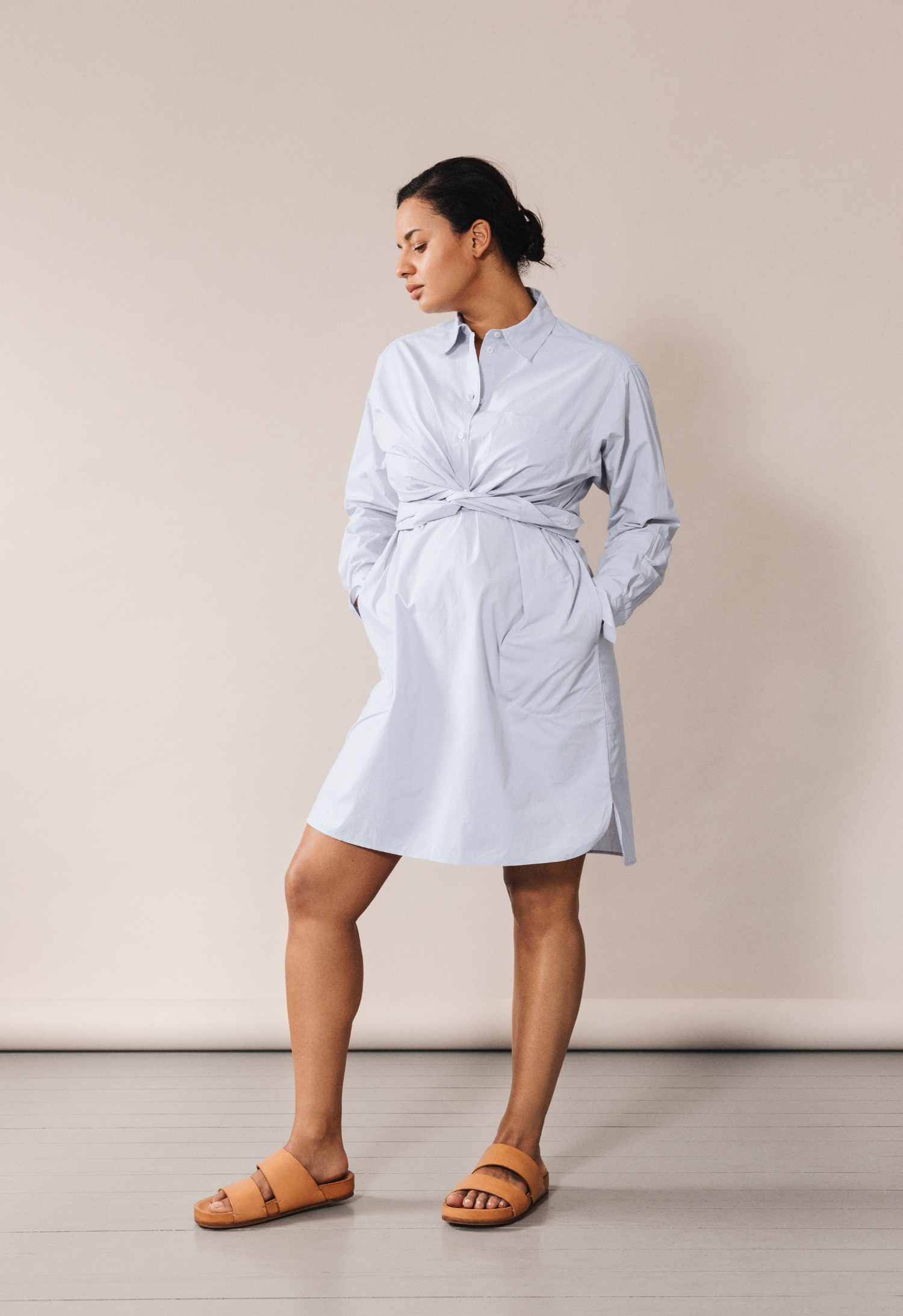 Vestido Duo — Azul cielo