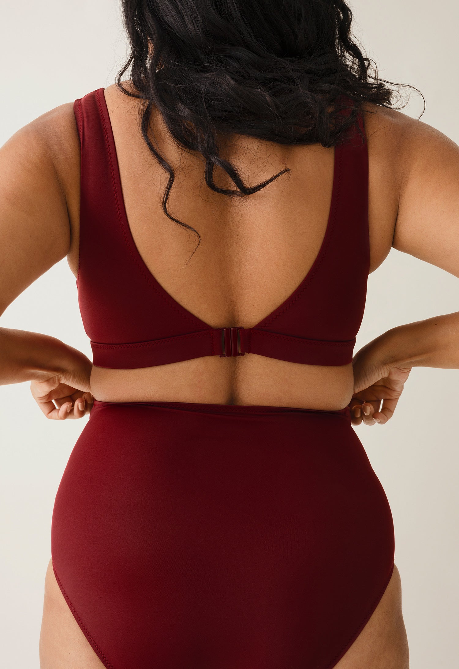 Braguita de bikini de maternidad de talle alto - Dark Sieanna