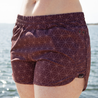 Short de baño - Pétalo rosa-marrón