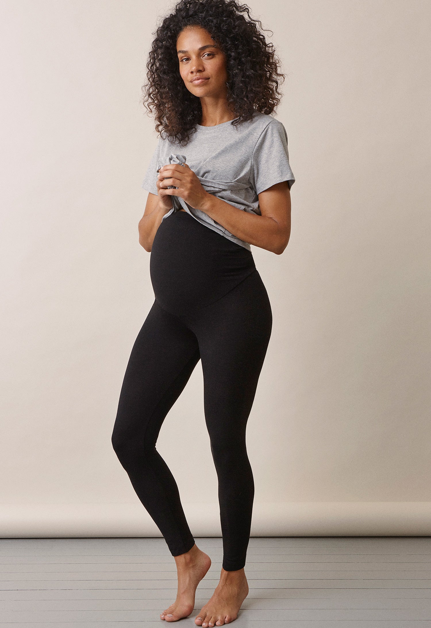 Leggings premamá Lyocell - Negro