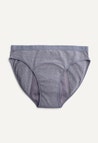 Braguita menstrual tipo bikini para flujo abundante, gris