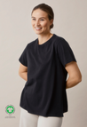 Camiseta premamá con acceso para lactancia - Negro - PREVENTA – Envío a principios de febrero