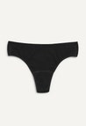 Tanga menstrual, flujo ligero, negro