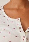 Pijamas de maternidad - Corazones rojos