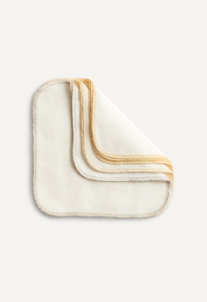 Toallitas reutilizables, amarillas, pack de 10