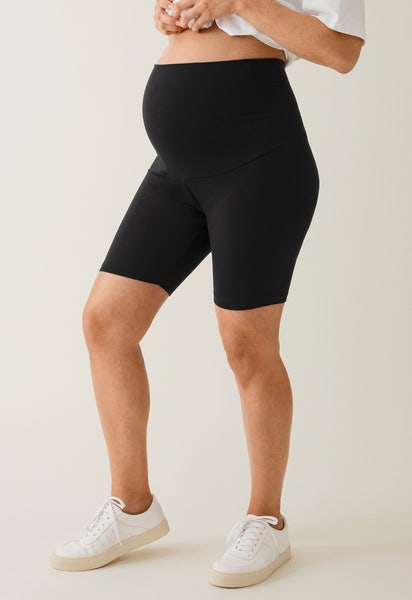 Shorts premamá estilo biker - Negro