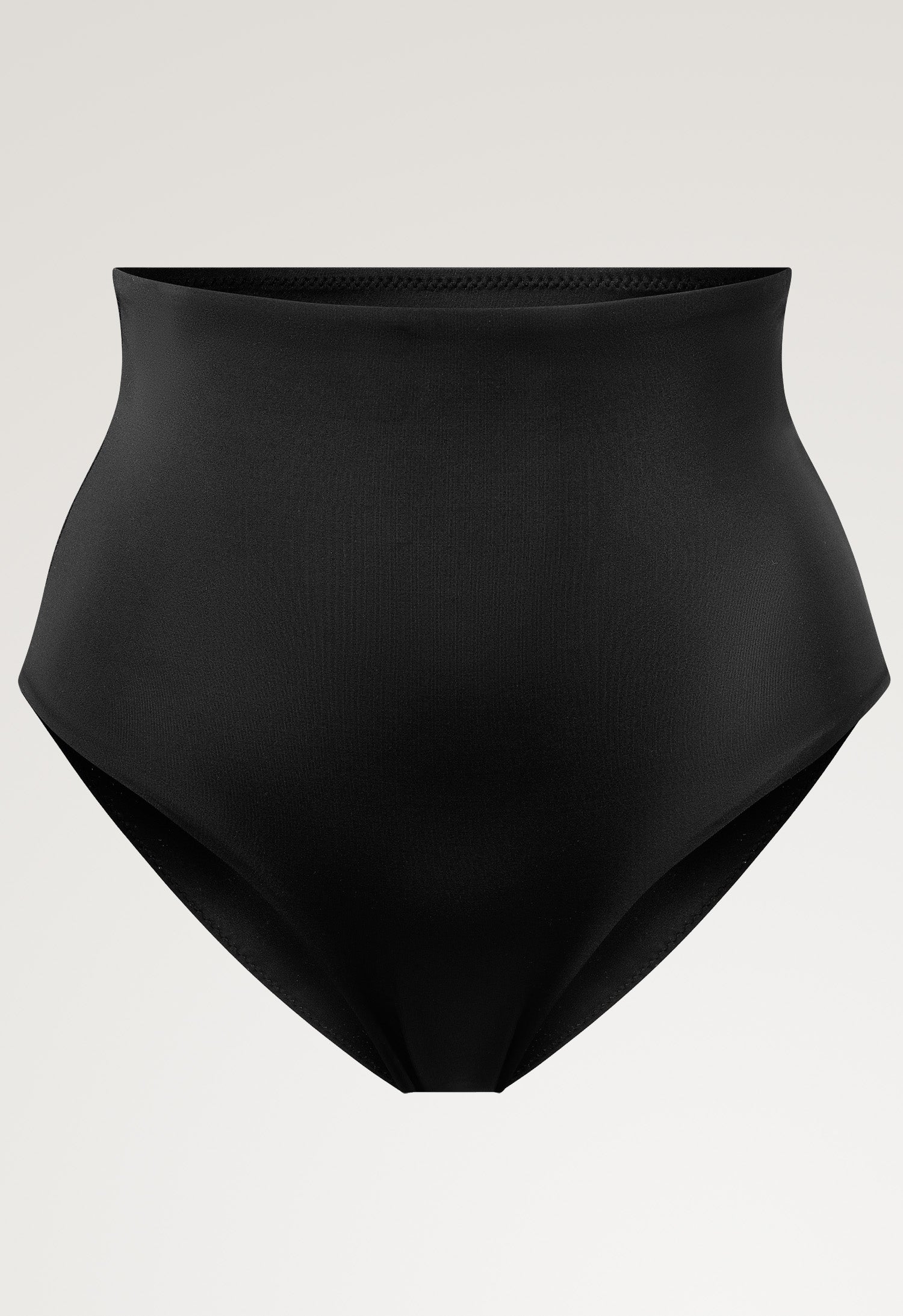 Braguita de bikini de maternidad de talle alto para posparto - Negro