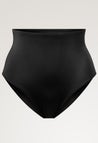 Braguita de bikini de maternidad de talle alto para posparto - Negro