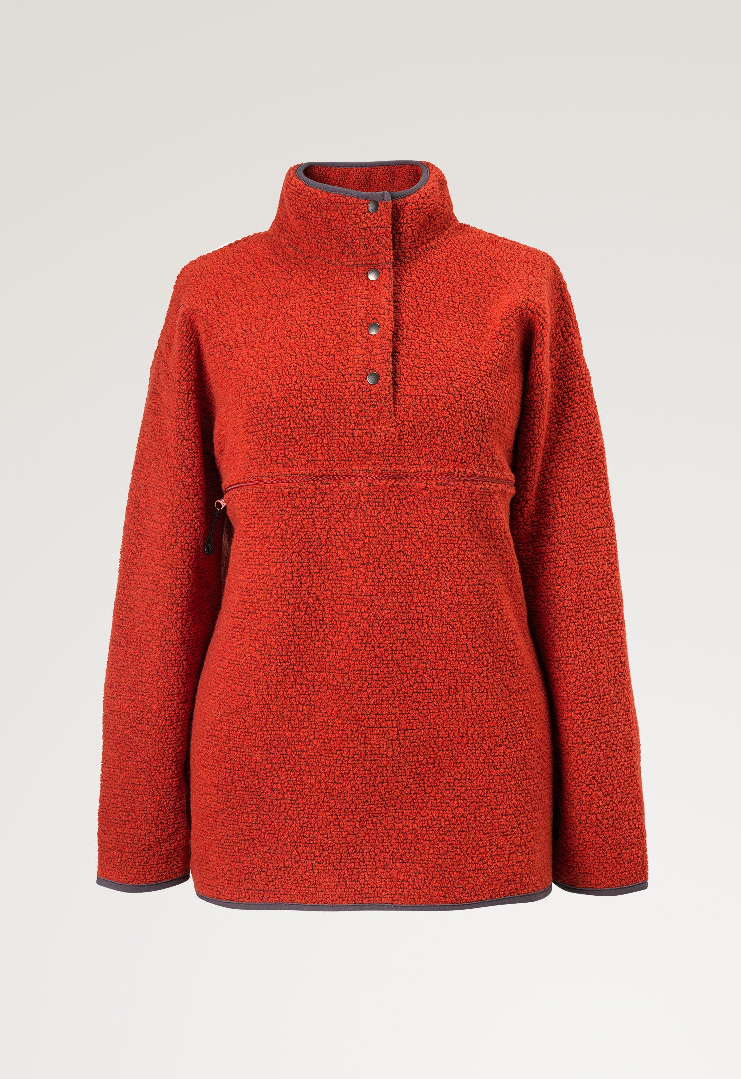 Jersey premamá de lana con pelo 90s - Naranja