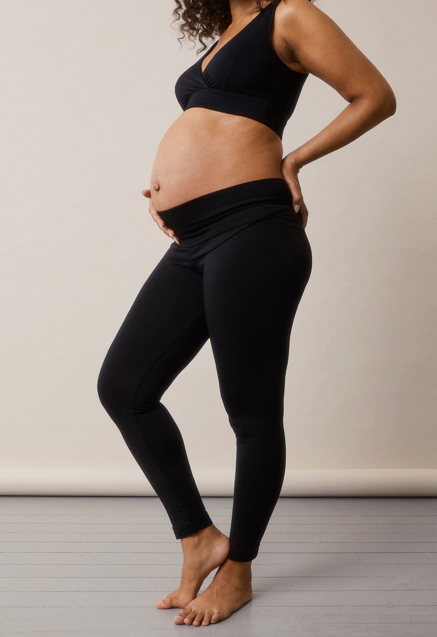 Leggings premamá Lyocell - Negro