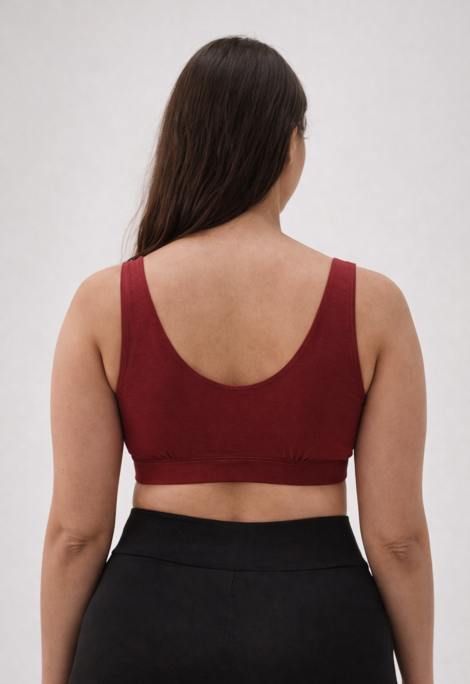 Sujetador de lactancia suave 34D - 48DDD-E - Rojo oscuro