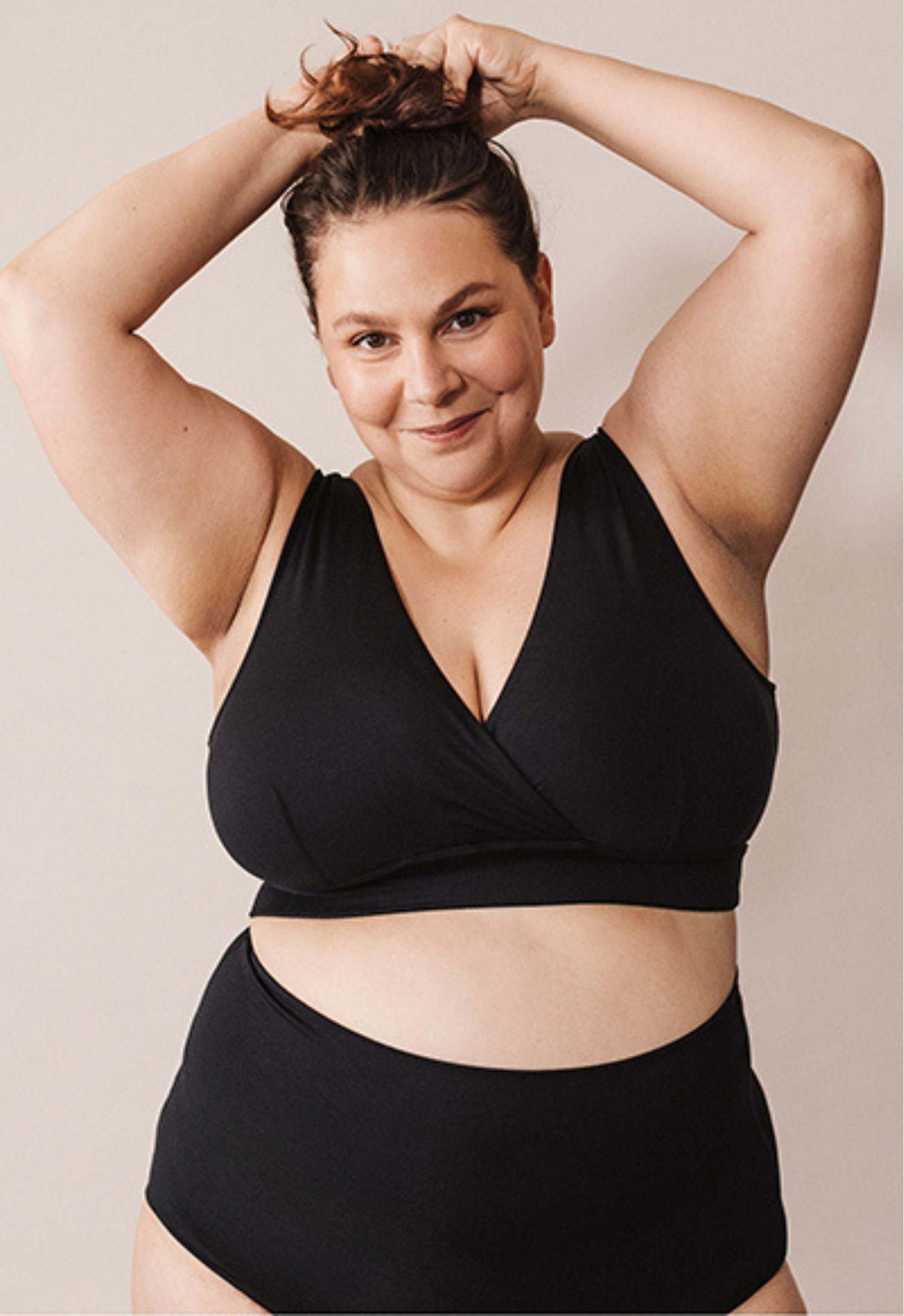Sujetador de lactancia 34D - 48DDD-E - Negro