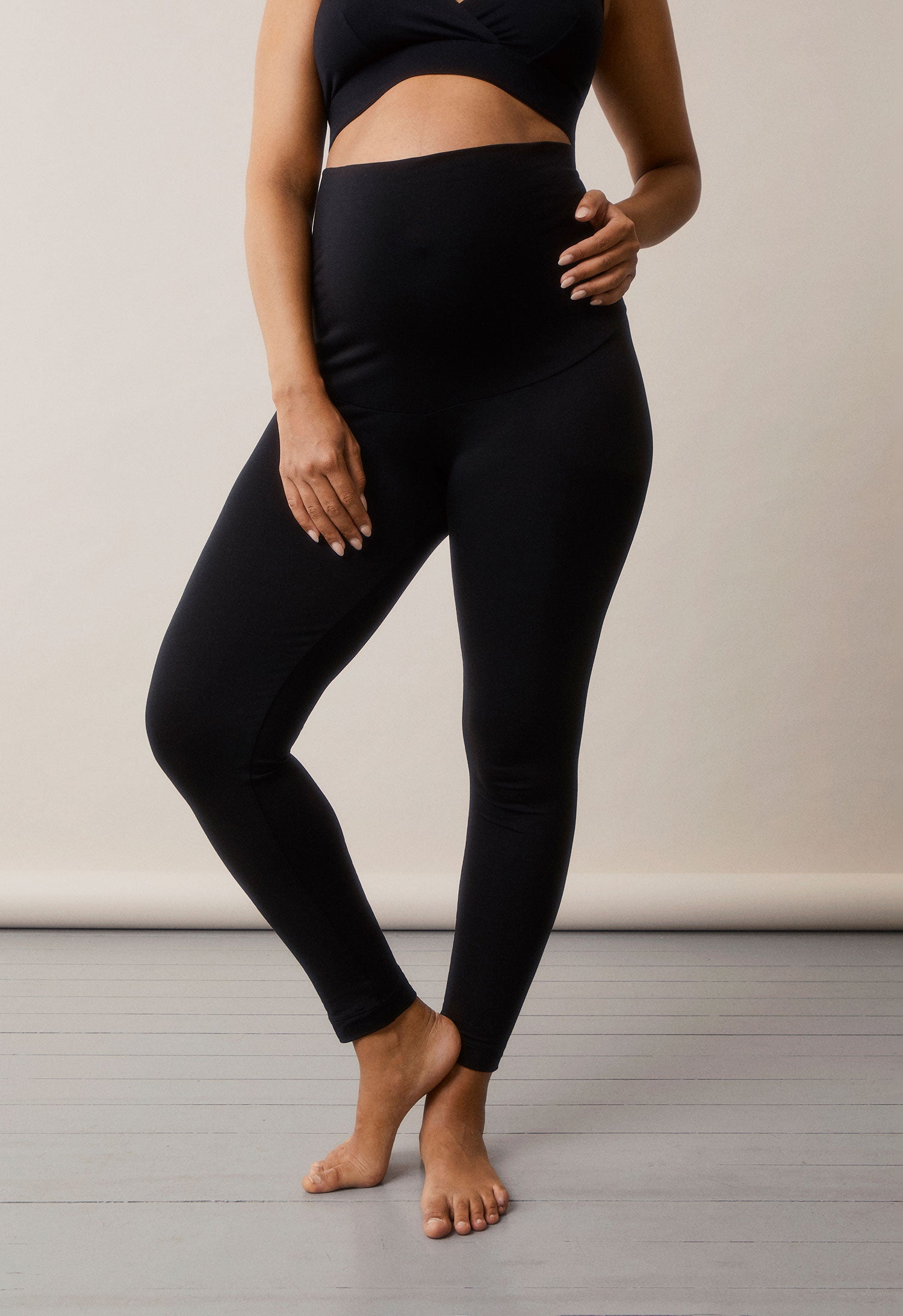 Leggings premamá Lyocell - Negro